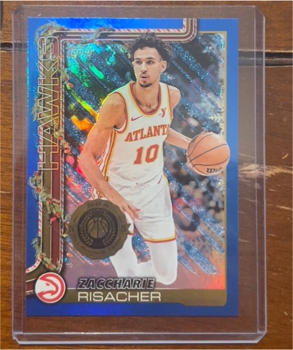 2025-26 Topps #62 Zaccharie Risacher — front