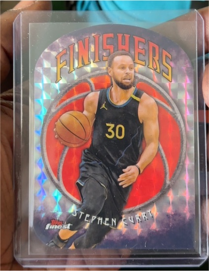 2024-25 Topps Finest #F-5 Stephen Curry Finishers Die-Cut — front