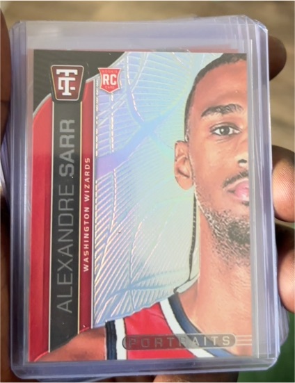 2024-25 Panini Totally Certified #15 Alexandre Sarr Portraits Mirror — front