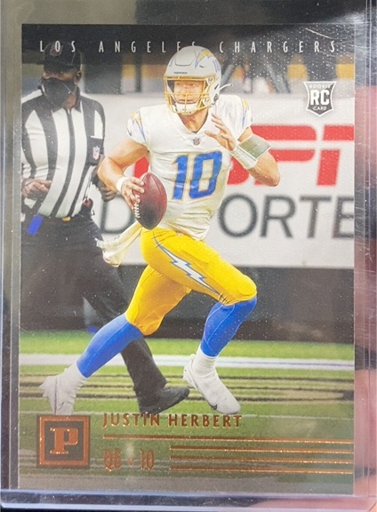 2020 Panini Chronicles #PA-3 Justin Herbert — front
