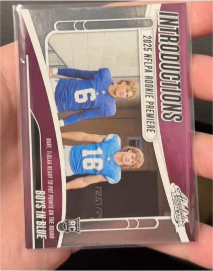 2025 Panini Absolute Introductions #I-JDT Jaxson Dart/Isaac TeSlaa — front