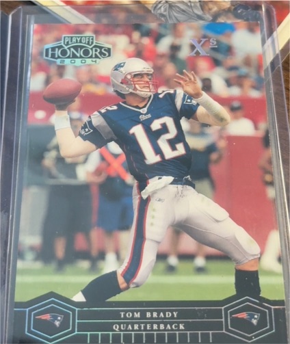 2004 Playoff Honors #57 Tom Brady — front