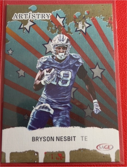 2025 Sage Artistry #18 Bryson Nesbit — front