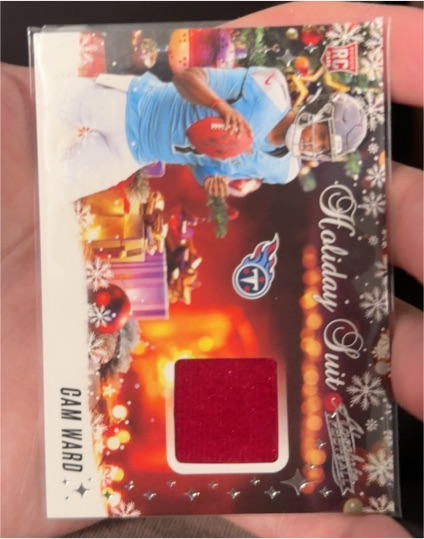 2025 Panini Absolute Football #HS-CWD Cam Ward Holiday Suit — front