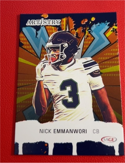 2025 Sage Artistry #48 Nick Emmanwori — front