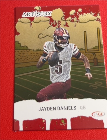 2025 Sage Artistry #5 Jayden Daniels — front