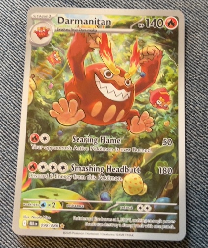 2025 Pokémon #098 Darmanitan — front