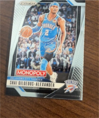 2024-25 Panini Prizm Monopoly #79 Shai Gilgeous-Alexander — front