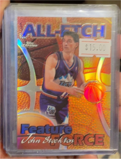 1999-00 Topps Chrome All-Etch #AE10 John Stockton — front