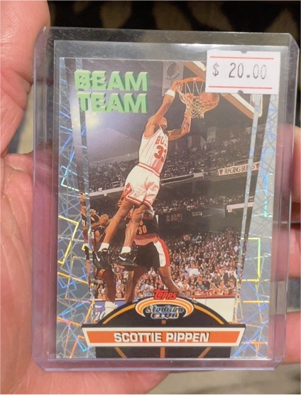 1992-93 Topps Stadium Club #5 Scottie Pippen Beam Team — front