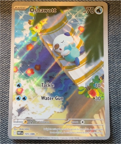 2025 Pokémon #105 Oshawott — front
