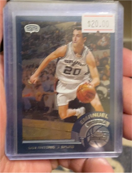 2002-03 Topps Chrome #124 Emanuel Ginobili — front