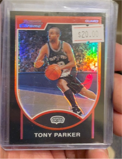 2007-08 Bowman Chrome #9 Tony Parker — front