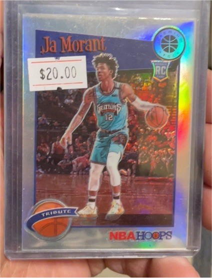 2019-20 Panini NBA Hoops Premium Stock #297 Ja Morant — front