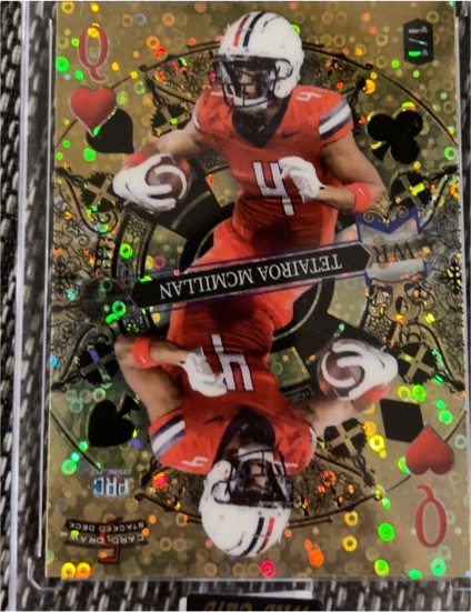 2024 Wild Card 5 Card Draw Stacked Deck #1/1 Tetairoa McMillan — front