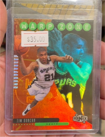 1998 Upper Deck Ionix #Z2 Tim Duncan Warp Zone — front