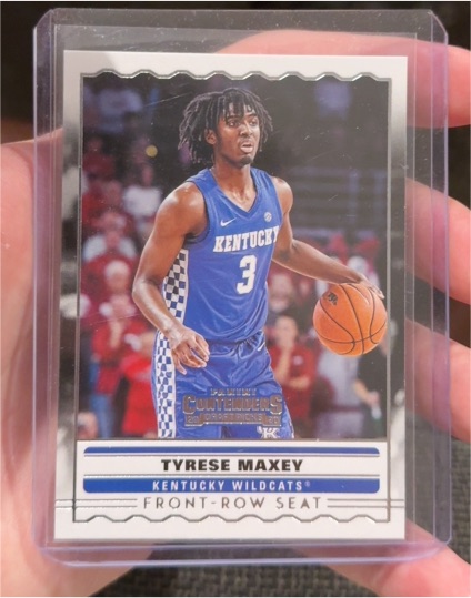 2020 Panini Contenders Draft Picks Front Row Seat #SS-9 Tyrese Maxey — front