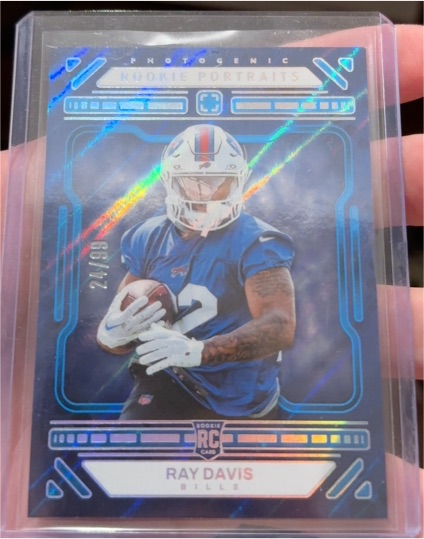 2024 Panini Photogenic #186 Ray Davis Rookie Portrait — front