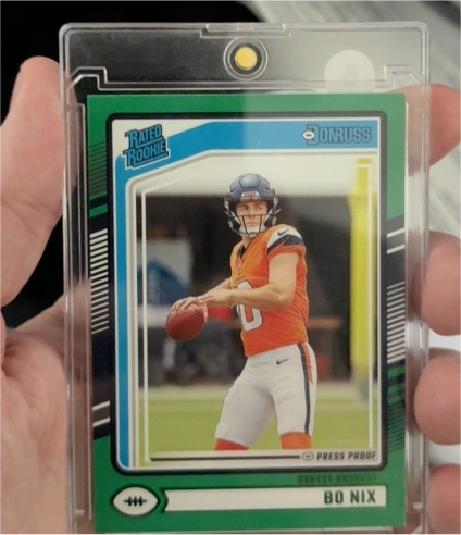 2024 Panini Donruss #369 Bo Nix Rated Rookie — front