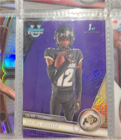 2023 Bowman University Chrome #36 Travis Hunter — front