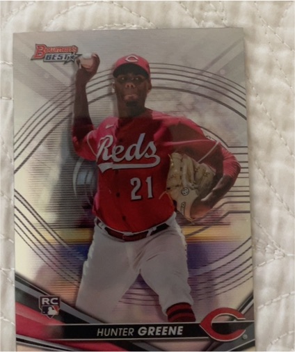 2022 Bowman's Best #54 Hunter Greene — front
