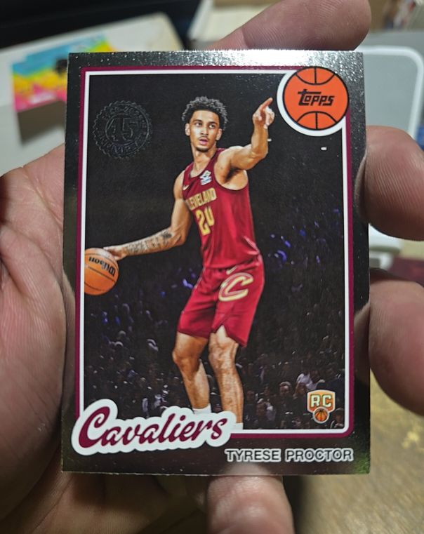 2025-26 Topps #80BK-92 Tyrese Proctor 1980-81 Topps Basketball Rookie — front