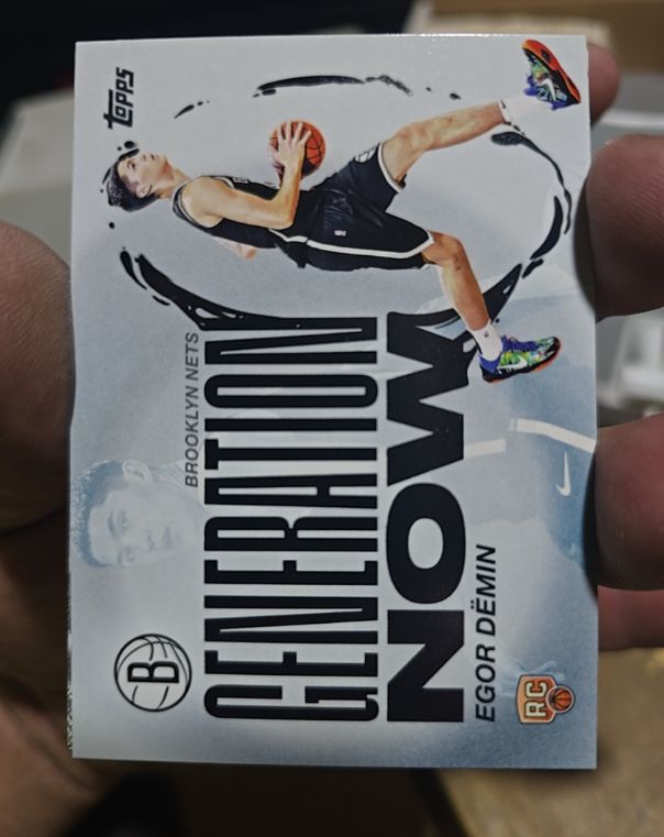 2025-26 Topps Basketball Generation Now #GN-8 Egor Dëmin — front