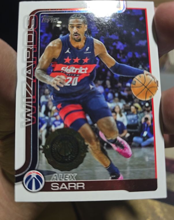 2025-26 Topps Basketball #96 Alex Sarr All-Rookie Team — front