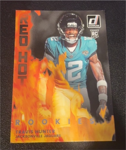 2025 Donruss Red Hot Rookies #RHR-TVH Travis Hunter — front