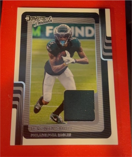 2025 Panini Donruss Threads #DTH-DVS DeVonta Smith — front