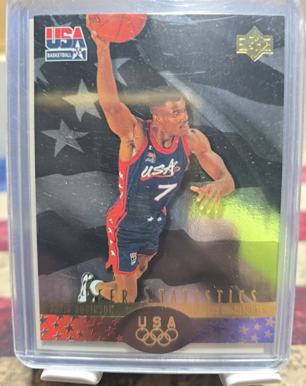 1996 Upper Deck USA SP Career Statistics #S8 David Robinson — front