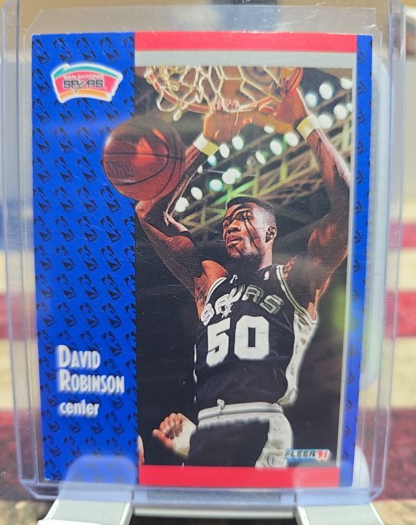1991-92 Fleer #187 David Robinson — front