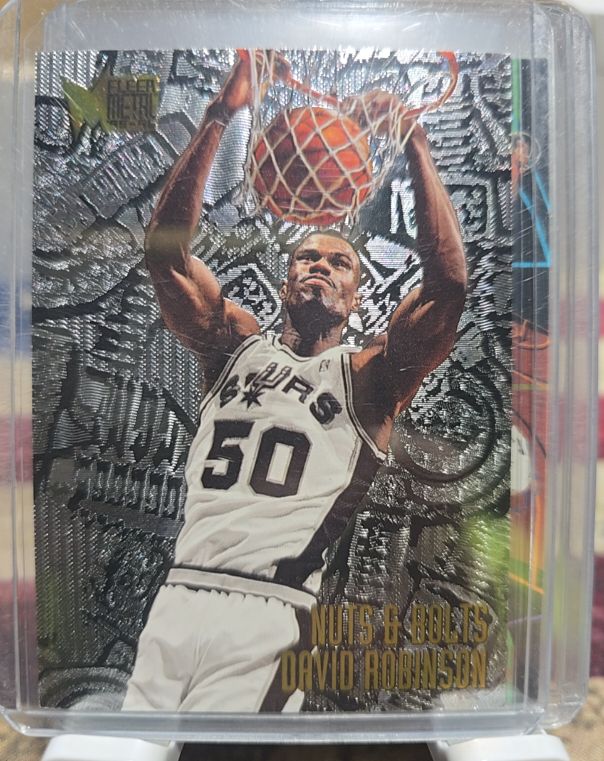 1995-96 Fleer Metal #217 David Robinson Nuts & Bolts — front