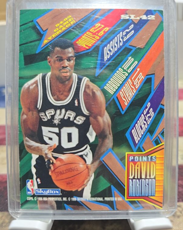 1995-96 SkyBox Slamland #SL42 David Robinson — front