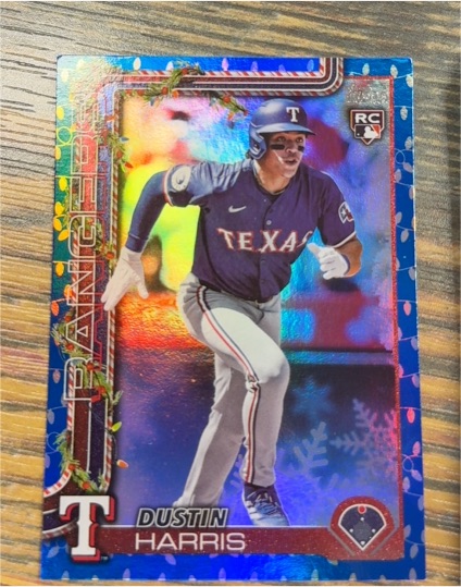 2025 Topps Holiday #H166 Dustin Harris — front