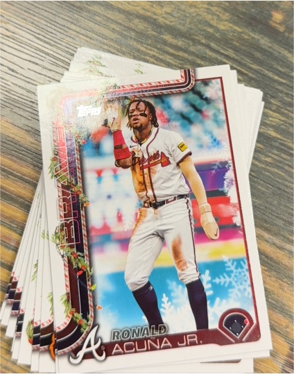 2025 Topps Holiday #H62 Ronald Acuna Jr. — front