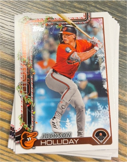 2025 Topps Holiday #H188 Jackson Holliday — front