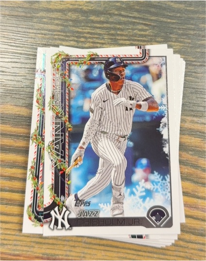 2025 Topps Holiday #H176 Jazz Chisholm Jr. — front