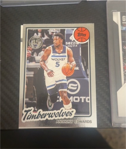 2025 Topps 45th Anniversary #80BK-90 Anthony Edwards — front