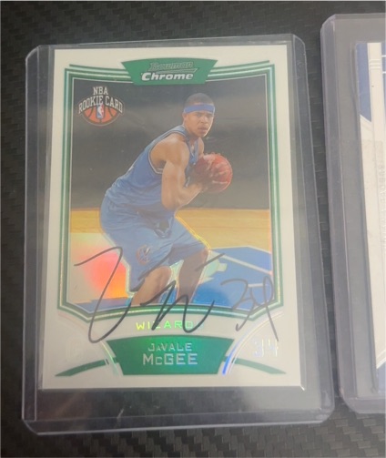 2008 Bowman Chrome #127 JaVale McGee — front
