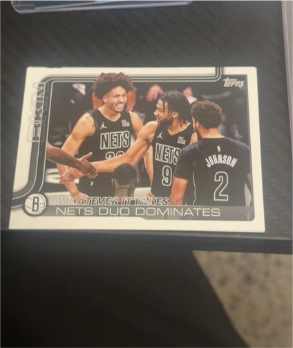 2025-26 Topps #273 Whatever It Takes Nets Duo Dominates Brooklyn Nets — front