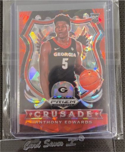 2020 Panini Prizm Draft Picks Crusade #81 Anthony Edwards — front