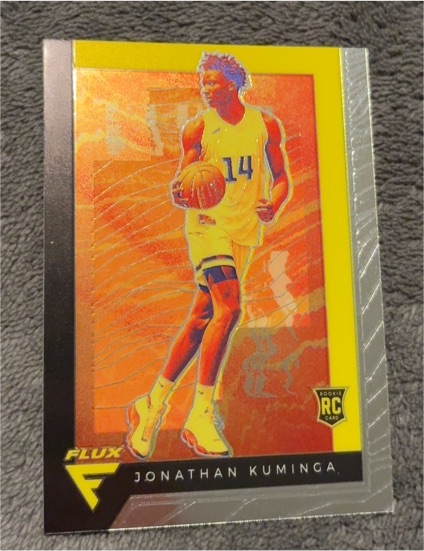 2021-22 Panini Chronicles Draft Picks #230 Jonathan Kuminga Flux Rookie Card — front