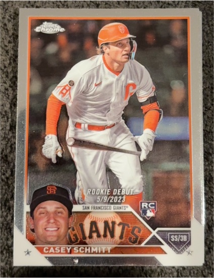 2023 Topps Chrome Update #USC134 Casey Schmitt Rookie Debut — front