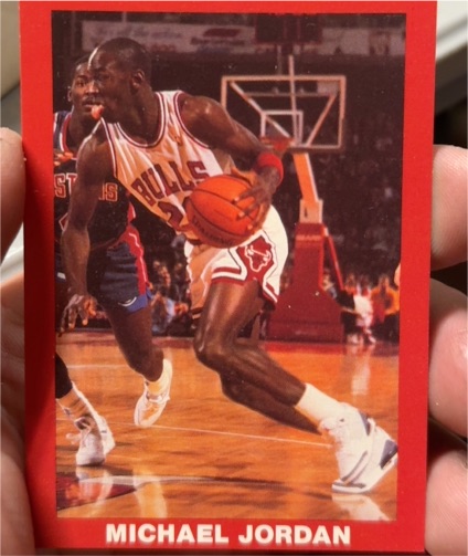 1989-90 Broder Michael Jordan Red Border Chicago Bulls — front