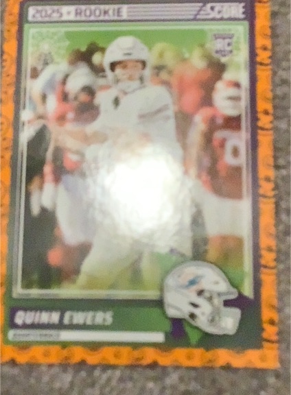 2025 Panini Score A Treat #75 Quinn Ewers Rookie — front