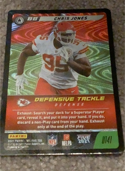 2021 Panini NFL Five #U141 Chris Jones — front