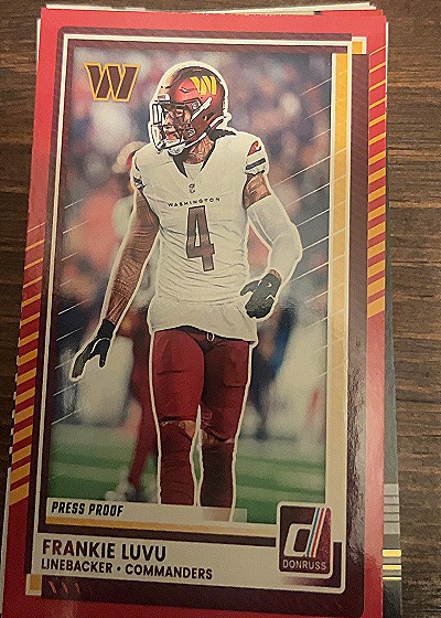2025 Donruss #262 Frankie Luvu — front