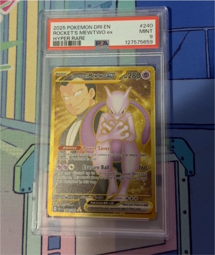 2025 Pokemon Destined Rivals #240 Team Rocket's Mewtwo ex — front