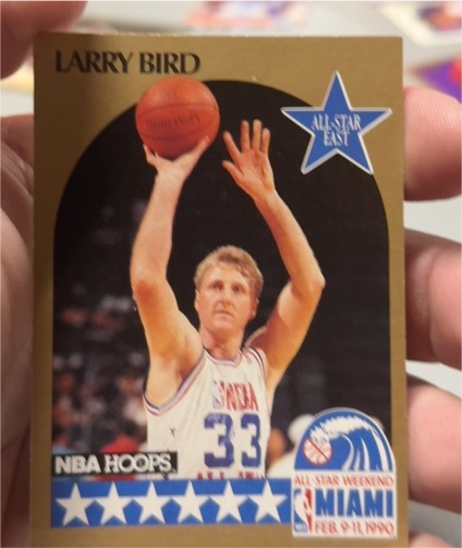 1990 NBA Hoops #2 Larry Bird — front